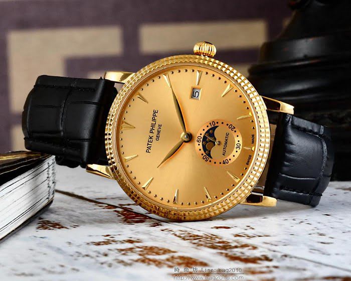 百達翡麗PATEK PHILPPE 全自動機械機芯 防劃花高級藍寶石鏡面 精品男士腕表  wssb3574